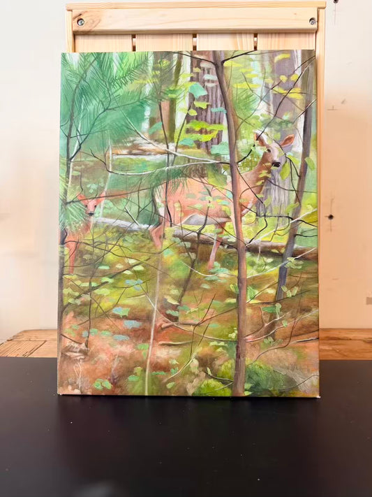 Canvas and Oil "Silent Forest of Chornobyl"