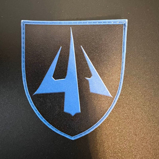 Blue Ukrainian Tactical Tryzub Patch – Modern Military Chevron