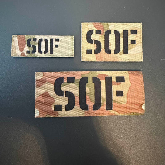 SOF Tactical Patch Set – Collection of 3 Camouflage Special Operations Forces Patches