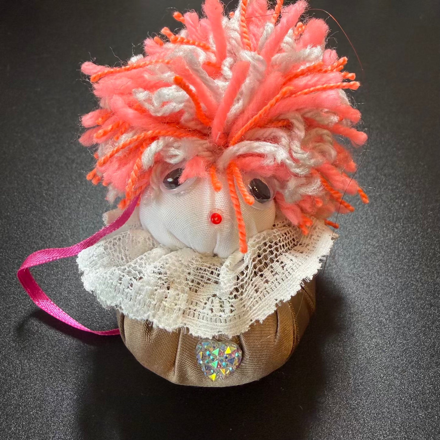 Handmade Ukrainian Folk Art Doll Ornament – Heart Keepsake Decoration 🇺🇦
