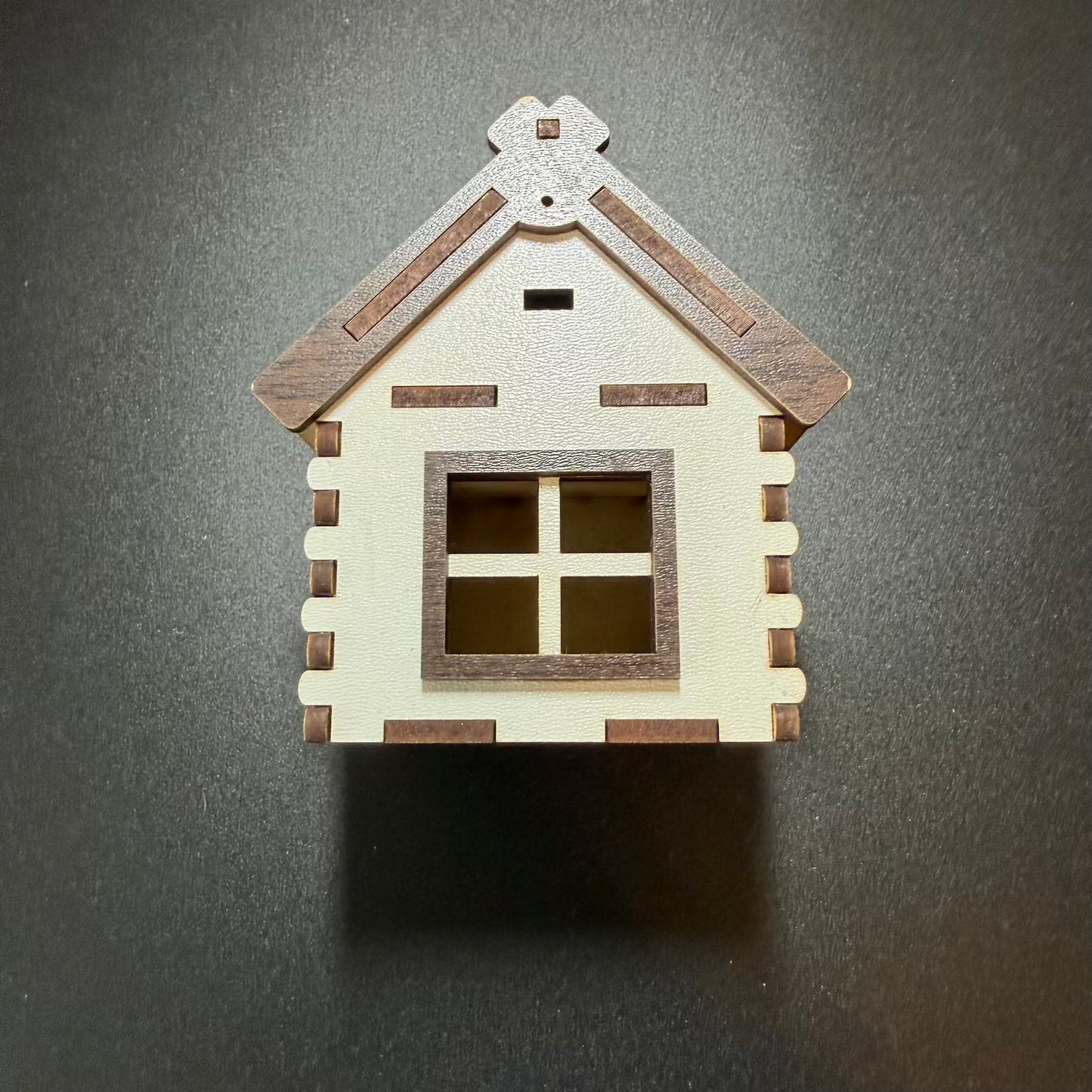 Handmade Wooden Ukrainian House Ornament with Sunflower Design 🇺🇦