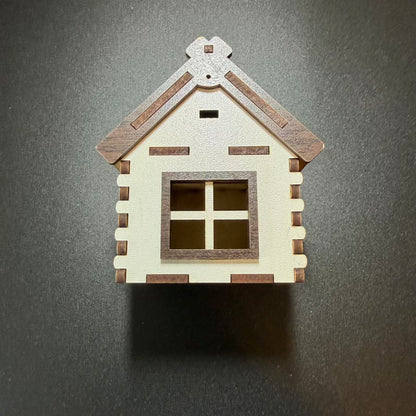 Handmade Wooden Ukrainian House Ornament with Sunflower Design 🇺🇦