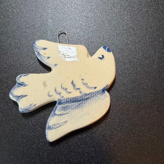 Handmade Ceramic Dove Ornament – Symbol of Peace 🇺🇦