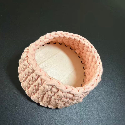 Handmade Crochet Storage Basket – Artisan Home Décor Basket Made in Ukraine 🇺🇦