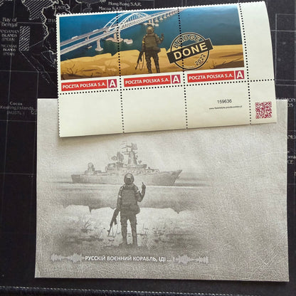 Snake Island & Kerch Bridge 2022 – Ukraine Resistance Philatelic Collectors Set