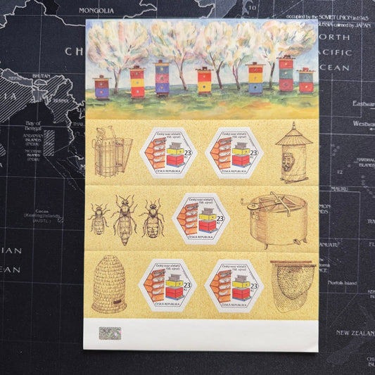 150th Anniversary of the Czech Beekeepers' Association – Czech Stamp Presentation Sheet