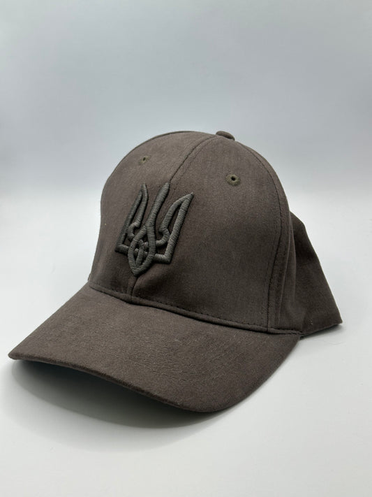 Grey Tryzub Baseball Cap