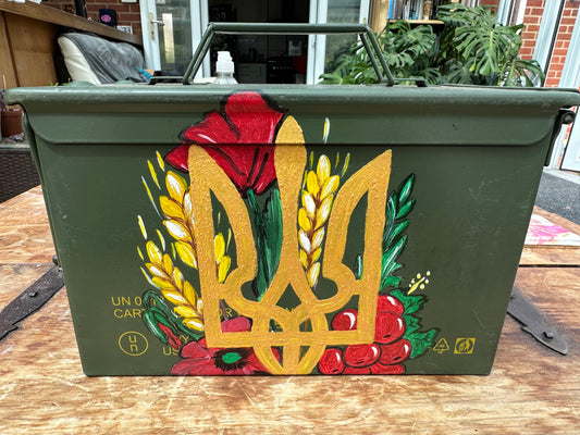 Painted Ammunition Tin