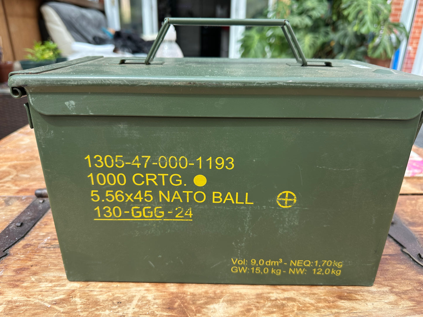 Painted Ammunition Tin