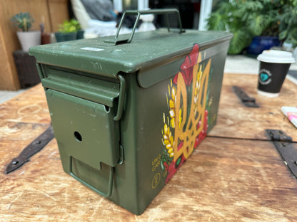 Painted Ammunition Tin