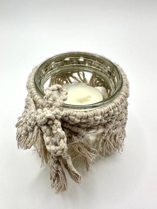 Glass Jar Candle Holder