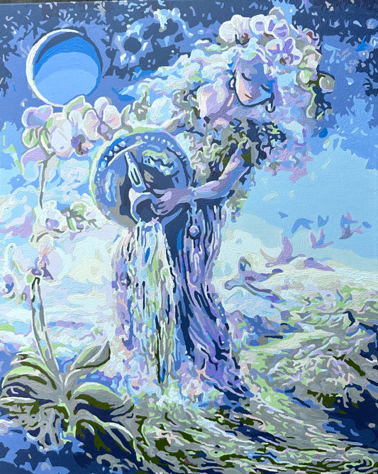Canvas and Oil "Water Maiden"