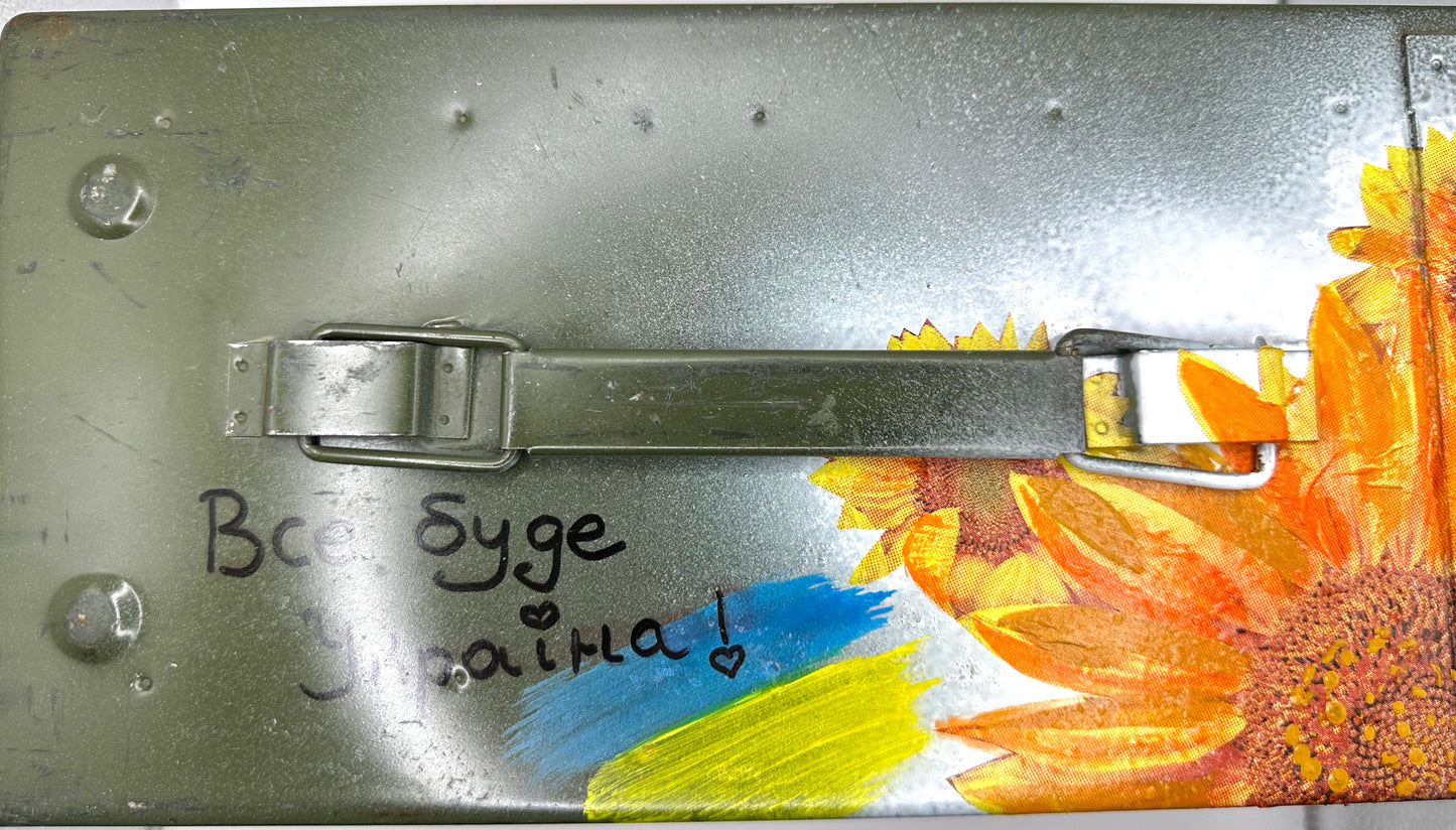 Painted Ammunition Metal Box