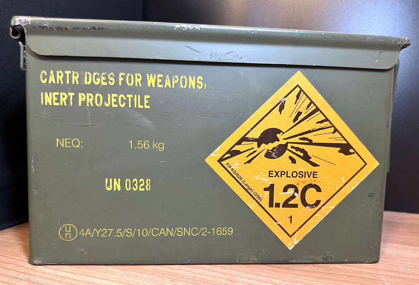 Painted Ammunition Metal Box
