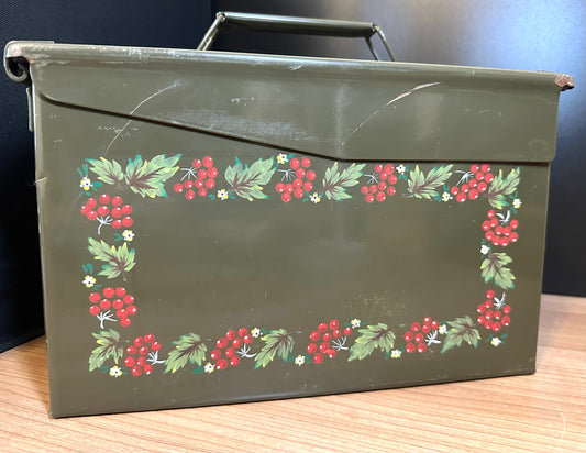 Painted Ammunition Metal Box
