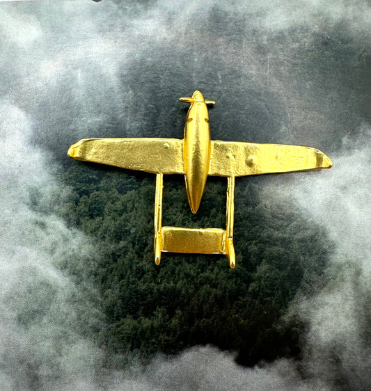 Ukrainian Skyeton Drone Pin Badge Gold