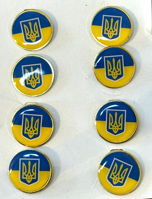 Ukraine Trident Pin Badge