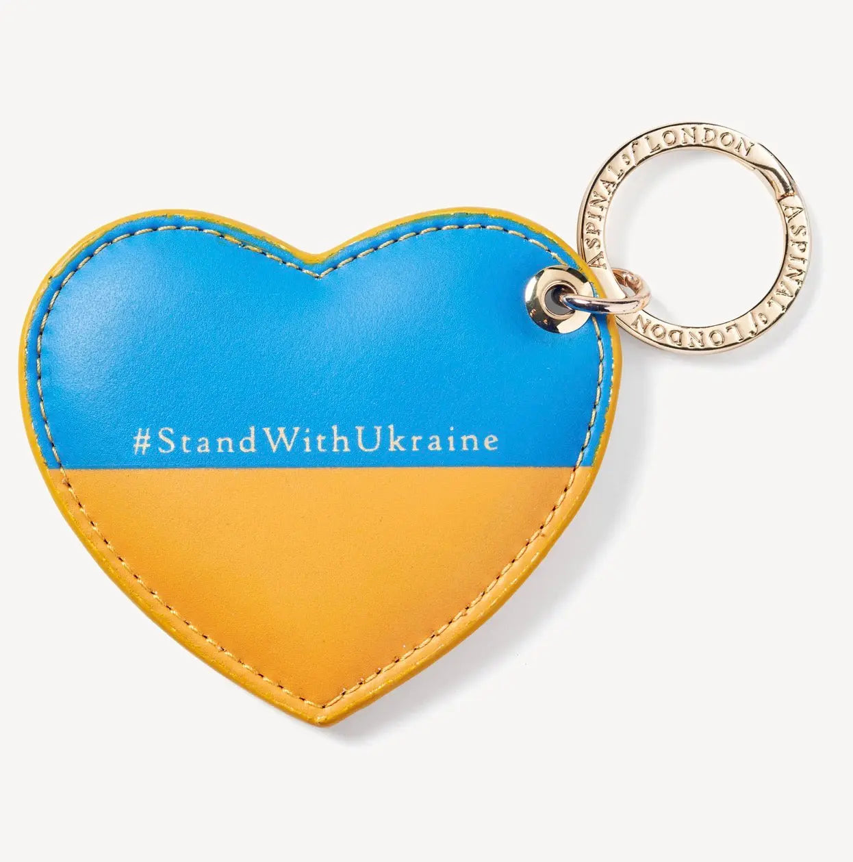 Aspinal of London "Stand With Ukraine" Keyring Ukraine UK Aid