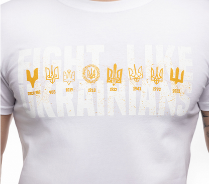 "Fight Like Ukrainians" T-Shirt (Large Size ONLY)