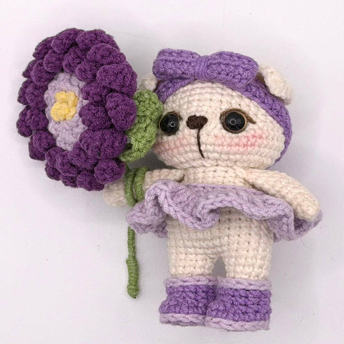 Purple Knitted Toy