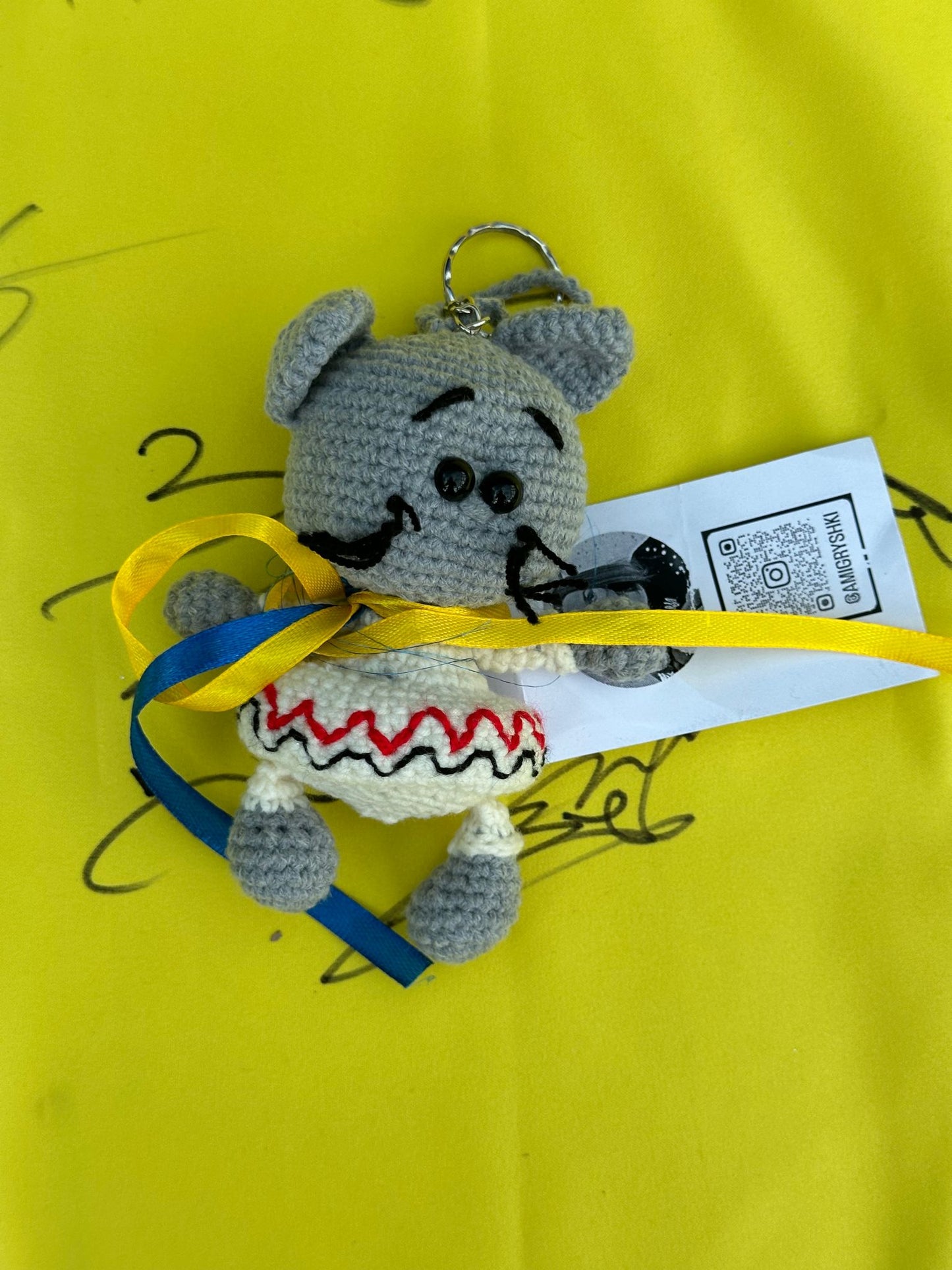 Handmade Kitty Keyring