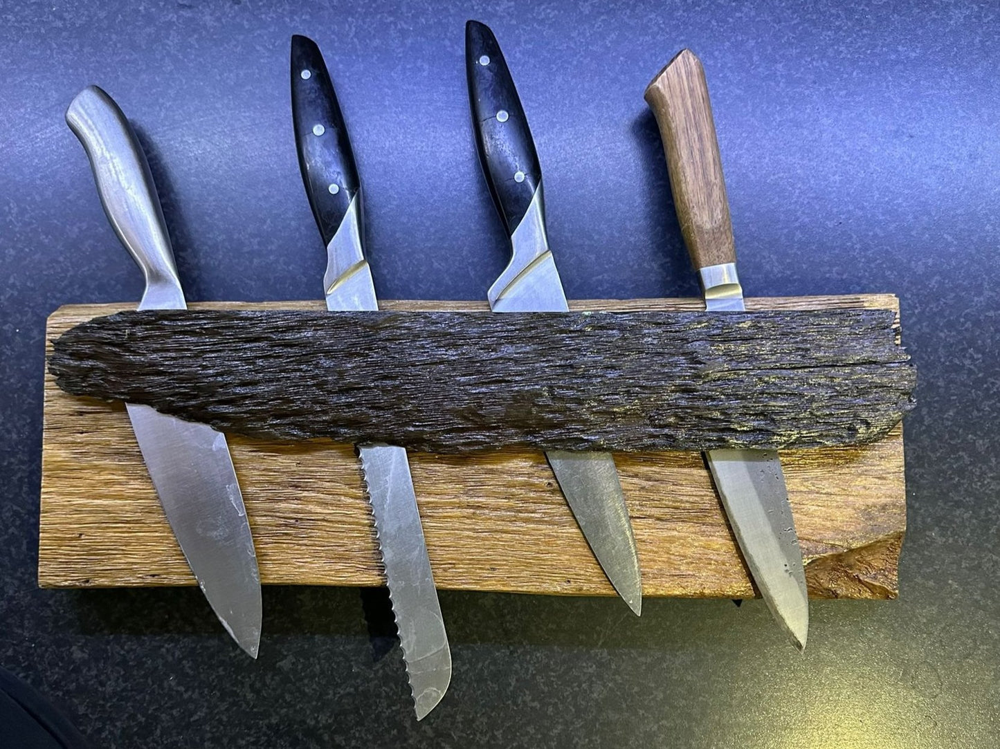 Handmade Wooden Knife Holder - Knives NOT included.