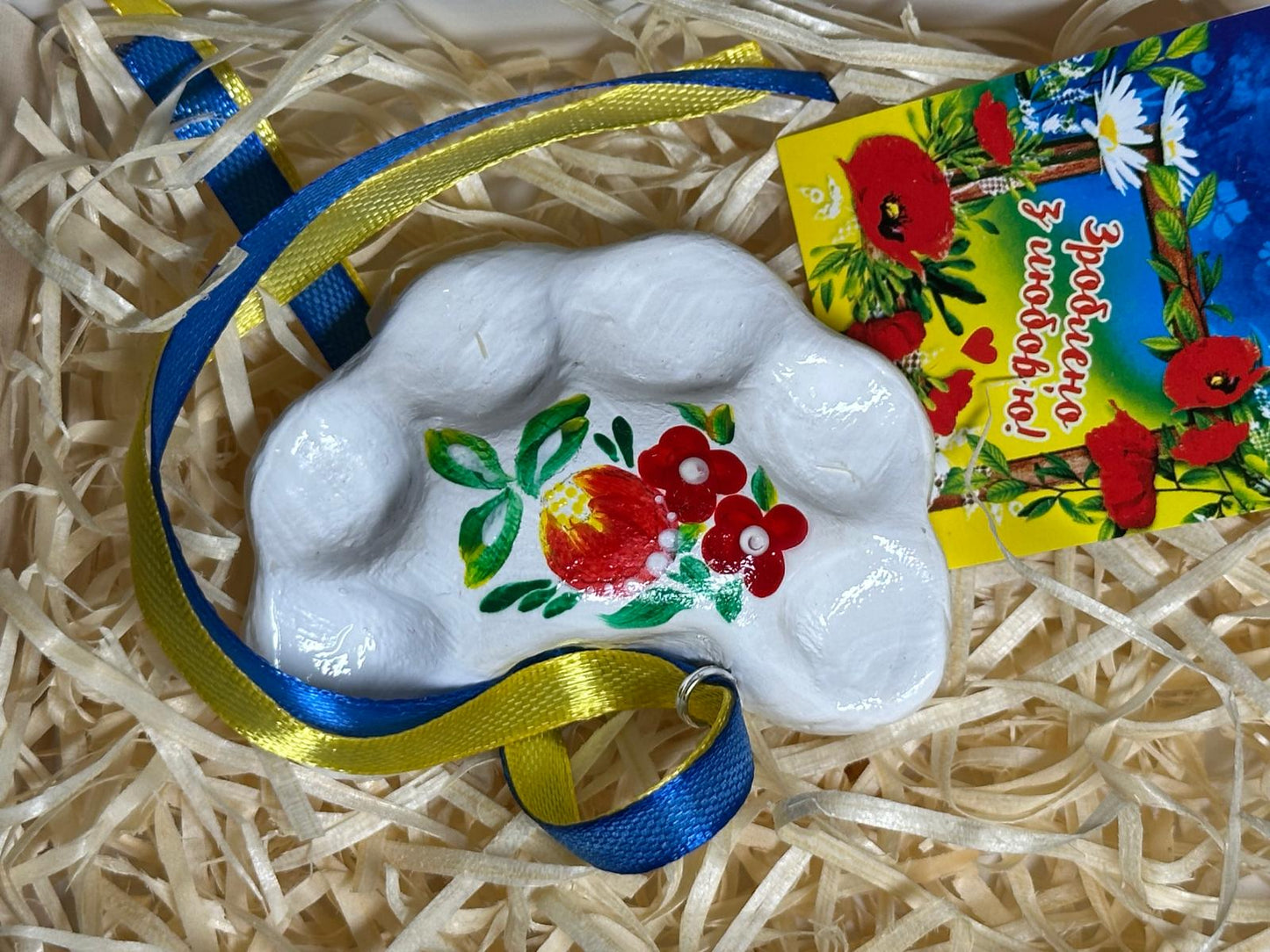 Handmade Petrykivka Painted Ceramic Ukrainian Dumplings