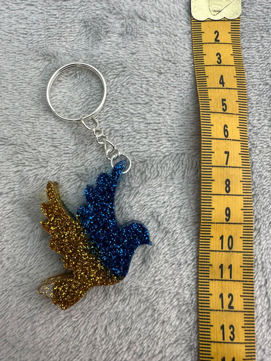 Ukrainian Peace Dove Keyring