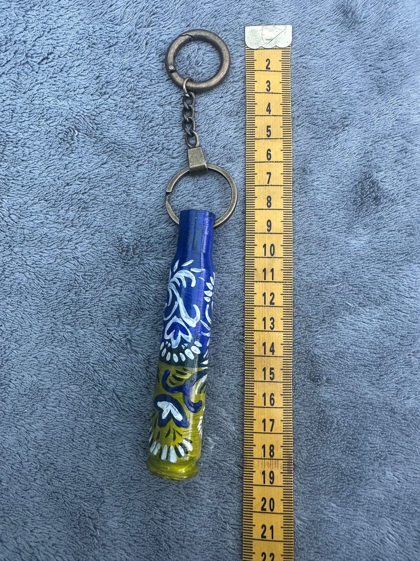 Hand Painted Shell Keyring