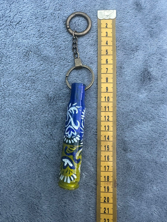 Hand Painted Shell Keyring