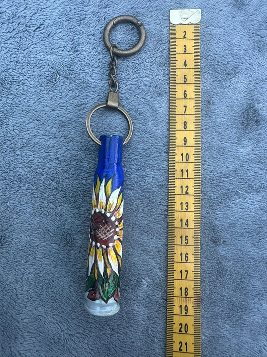 Hand Painted Shell Keyring