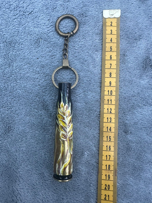 Hand Painted Shell Keyring