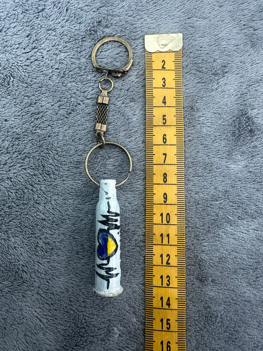 Hand Painted Shell Keyring