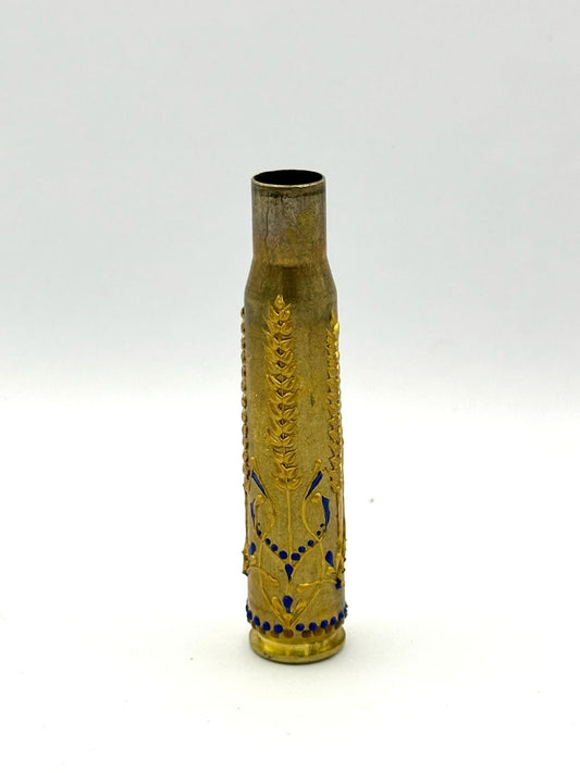 Large Caliber Rifle Shell - Beautifully Decorated