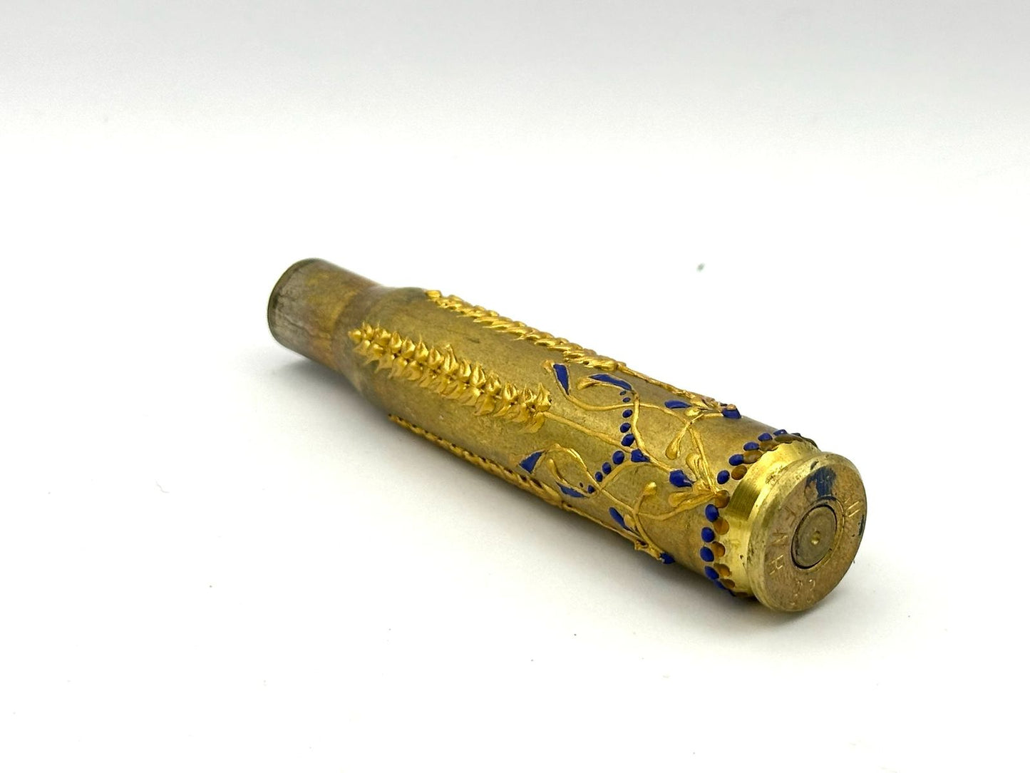 Large Caliber Rifle Shell - Beautifully Decorated