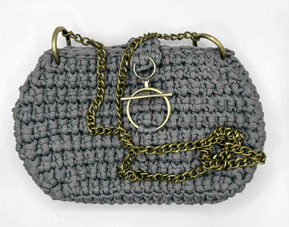 Beautiful Handbag with Metal Chain