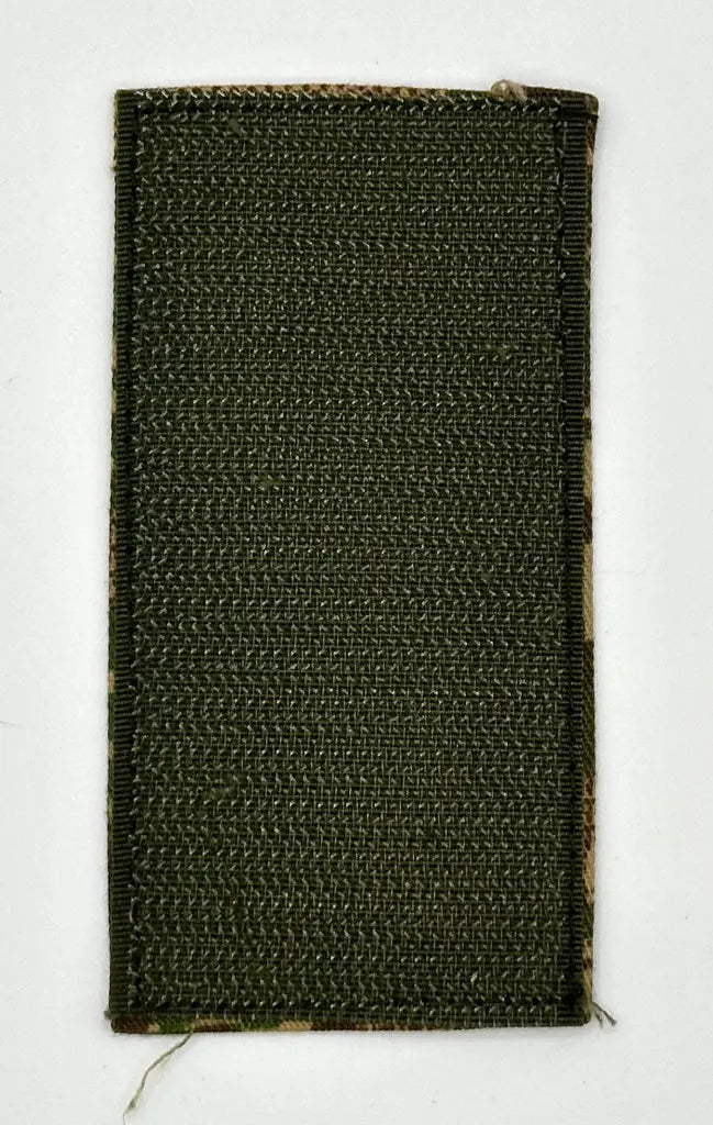 Rectangular piece of woven fabric on a white background